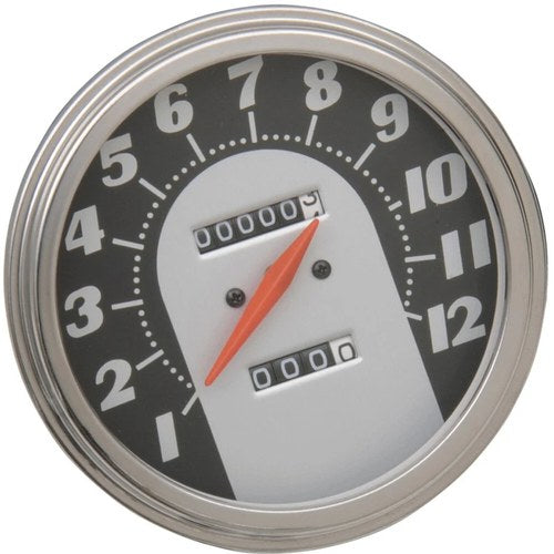 Drag Specialties 5" Mph FL-Style 2:1 Speedometer, 62-67 Black Face | 72767M-BX33