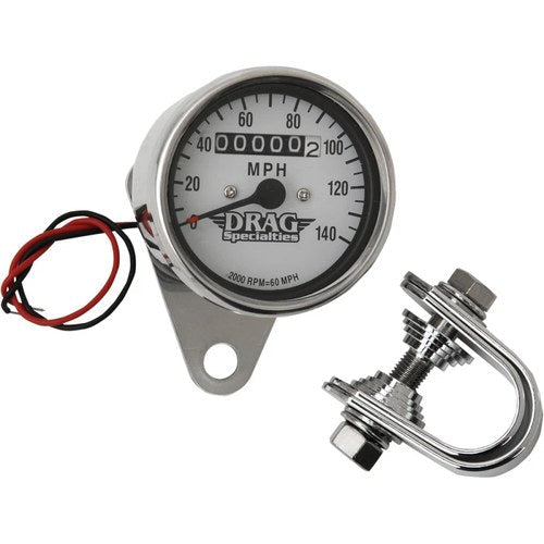 Drag Specialties 2.4" Mph LED Mechanical Speedometer/Indicator | 21-6825DS1-BX15