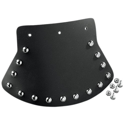 Drag Specialties Mud Flap - Studded w/Plain Center - 9.5" W x 6.5" H | DS393703