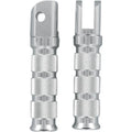 Emgo Front Footpegs - Silver - Kawasaki | 50-11221