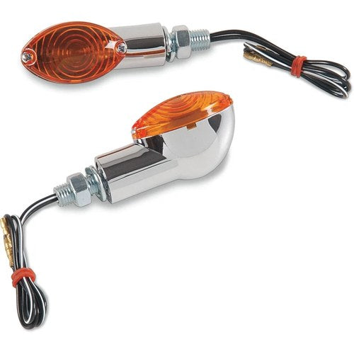 K&S Technologies Ultramini Marker Light - Chrome/Amber | 25-8355