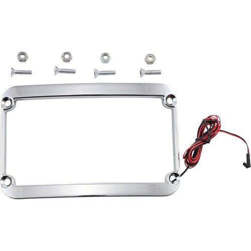 Klock Werks Lighted License Plate Frame - Chrome | KW05-01-0088-C