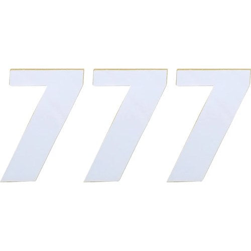 Moose Racing Race Number 7 - White - 4.5" | 80007