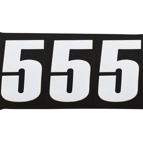 Moose Racing Race Number 5 - White - 4.5" | 80005