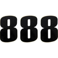 Moose Racing Race Number 8 - Black - 6" | 80118