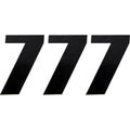 Moose Racing Race Number 7 - Black - 6" | 80117