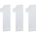 Moose Racing Race Number 1 - White - 6" | 80101