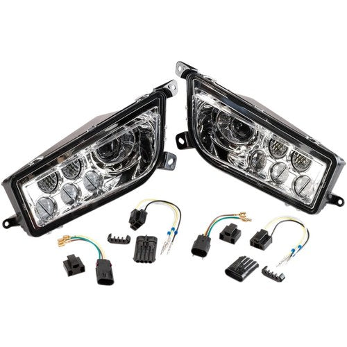 Moose Utility Division LED Headlight - RZR900/1000 - Clear | 100-3352-PU