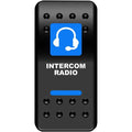 Moose Utility Division Rocker Switch - Intercom - Blue | COM-PWR