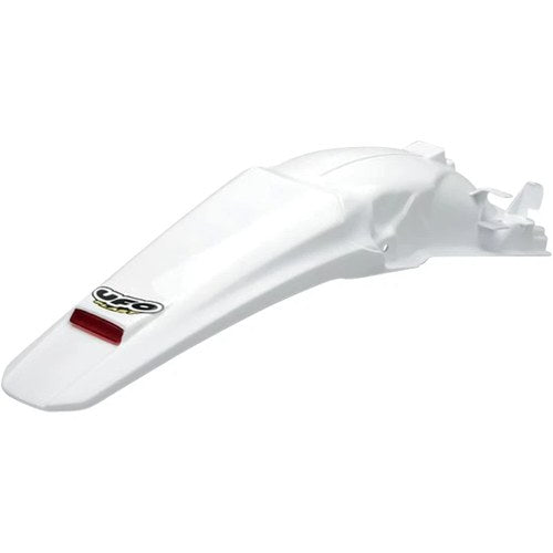 UFO Enduro Rear Fender with LED - White - '05-'16 CRF250X | HO03646-041