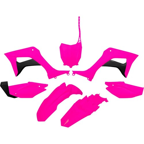 UFO Replacement Body Kit - Fluorescent Pink/Black - '19-'20 CRF110 | HOKIT124-P