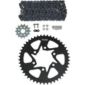 Vortex Steel Chain Kit, Black, Kawasaki, 650 Versys, 07-17/650 Ninja | CK6392