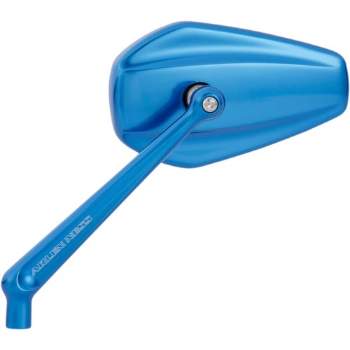 Arlen Ness Mini Stocker Left Mirror - Blue | 13-150