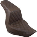 Saddlemen Step Up 2-Up Seat - Lattice Stitched (Brown) 818-29-175BR