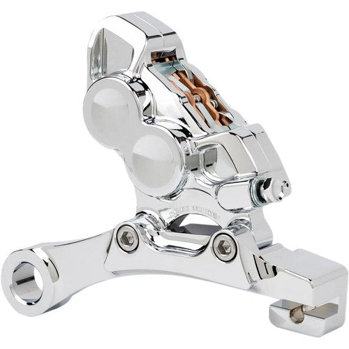Arlen Ness 4-Piston Brake Caliper - Rear - 11.8" - Chrome | 02-324