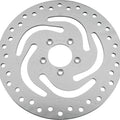 HardDrive Drilled Vented Front Brake Rotor, Stainless Steel Polished | 144313