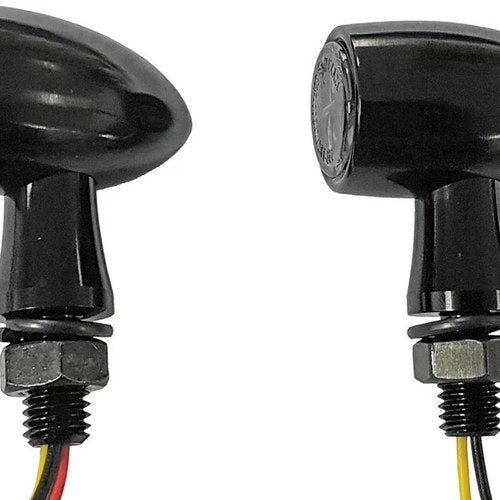 HardDrive LED Run/Turn Signal Black Housing - White/Amber w/Smoked Lens | 161183