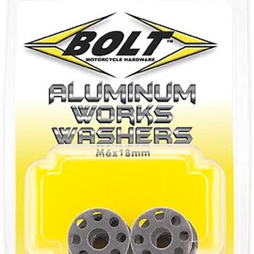 Bolt Aluminum Works Washers 18mm 10/Pk | 2009-AWW.18