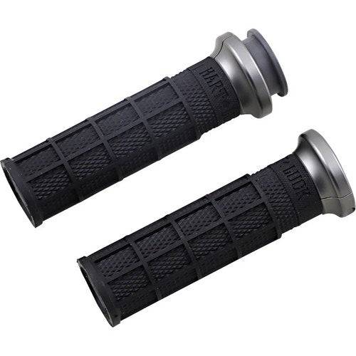 Odi Lock On Waffle Style Grips Black/Graphite Indian Touring | V31ITW-BH-H