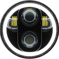 PathFinder 5-3/4in. LED Headlight, Black with Full Halo | HD5MBH