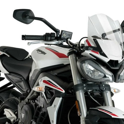 Puig Windscreen Naked New Gen Sport Clear Tri | 20432W