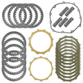 Clutch Friction Steel Plates Gasket Kit for Kawasaki Ninja ZX-14 ZX1400 2006-11
