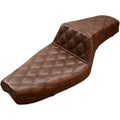 Saddlemen Step Up 2-Up Seat - Lattice Stitched - XL (Brown) 807-03-175BR