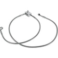 Drag Specialties Rear Brake Line Clear-Coated Stainless Steel | 640221