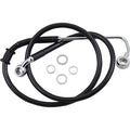 Drag Specialties Brake Line - 15-17 Softail - Black +6" | 618302-6BLK