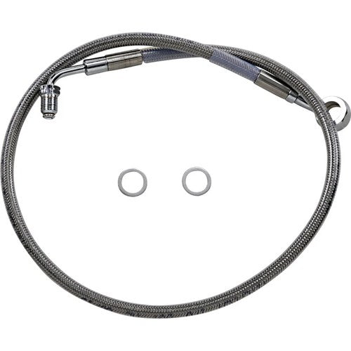 Drag Specialties Brake Line - 18- Softail - Stainless Steel +6" | 618631-6