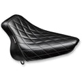 Le Pera Bare Bones Solo Seat - Diamond - Softail '00-'05 (Black) LX-007DM