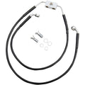 Drag Specialties +6" Brake Line - Front - Black Vinyl - FXDWG12-17 | 612138-6BLK