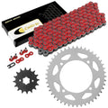 Red Drive Chain And Sprocket Kit for Yamaha XV250 Route 66 1988 1989 1990