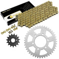 Drive Chain & Sprockets Kit for Kawasaki ZX-6R ZX-6Rr Ninja 2005 2006 / Gold