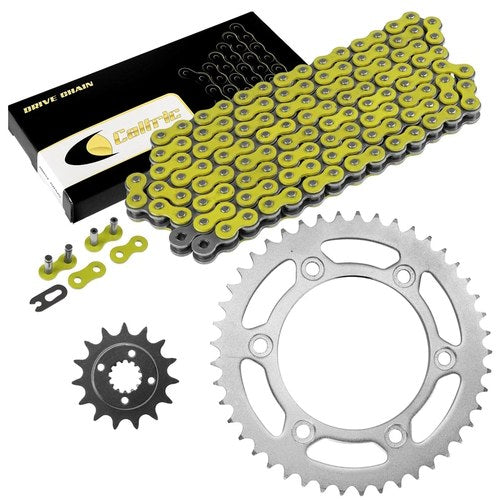 Drive Chain & Sprockets Kit for Honda XR650L 1993-2017 Yellow