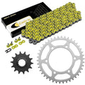 Drive Chain & Sprockets Kit for Kawasaki Ex300 Ninja 300 Abs Se 2013-2016 Yellow