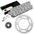 Drive Chain & Sprockets Kit for Honda XR650L 1993-2017 White