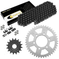 Black O-Ring Drive Chain & Sprockets Kit for Kawasaki ZX-6R Ninja ZX600 2007-16