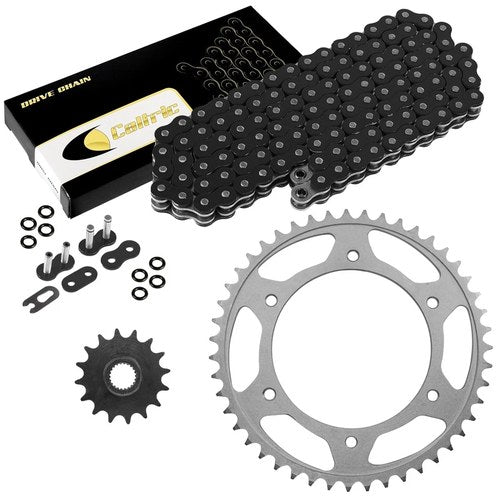 Black O-Ring Drive Chain & Sprocket Kit for Husqvarna 650Tr Strada Terra 13 14