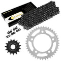 Black Drive Chain and Sprockets Kit for Honda Cbf 500 CBF500 ABS 2004-2008