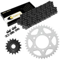 Black Drive Chain And Sprocket Kit for Kawasaki Ninja ZX-10R ZX1000C 2004 2005