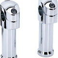 HardDrive 1.25in FatBar Handlebar Riser w/Separate Top Clamp 5in Tall Chr 241593
