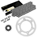 Drive Chain & Sprockets Kit for Kawasaki KLX125 2003 2004 2005 2006