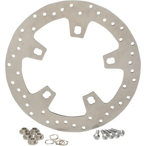 Drag Specialties Front Drilled Brake Rotor - 11.8" | B06-0194AS