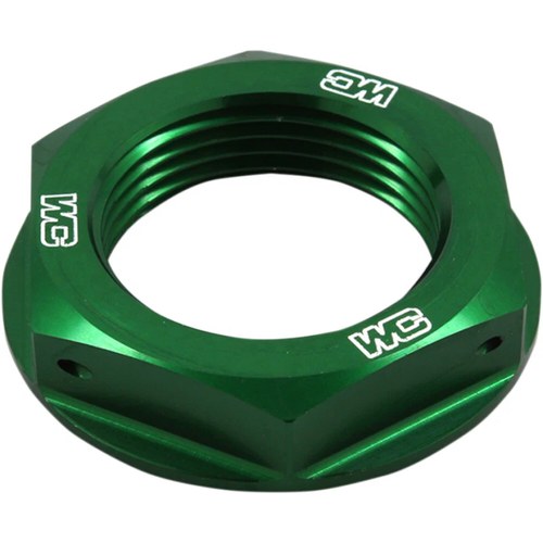 Works Connection Steering Stem Nut Kawasaki (Green) 24-338
