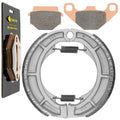 for Suzuki GSX400 GSX400E GSX400L 1982 1983 Front Rear Brake Pads Shoes