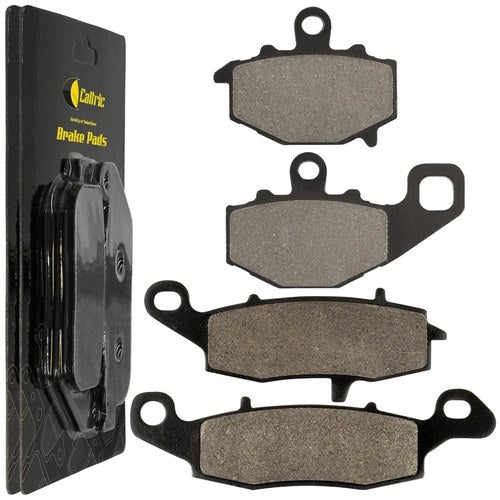 Caltric Front and Rear Brake Pads for Kawasaki ZX1100 Gpz 1100 1995 1996 1997