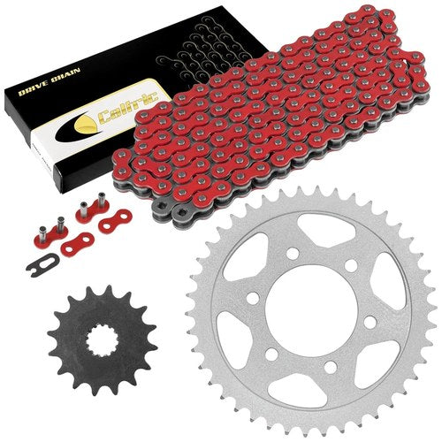 Red Drive Chain And Sprocket Kit for Kawasaki Ninja ZX-7Rr ZX750N 1996 1997