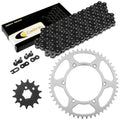 Black Drive Chain And Sprocket Kit for Kawasaki KLX250R 1994 1995 1996