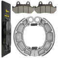 Front Brake Pads & Rear Brake Shoes for Honda CX650C Custom 650 1983